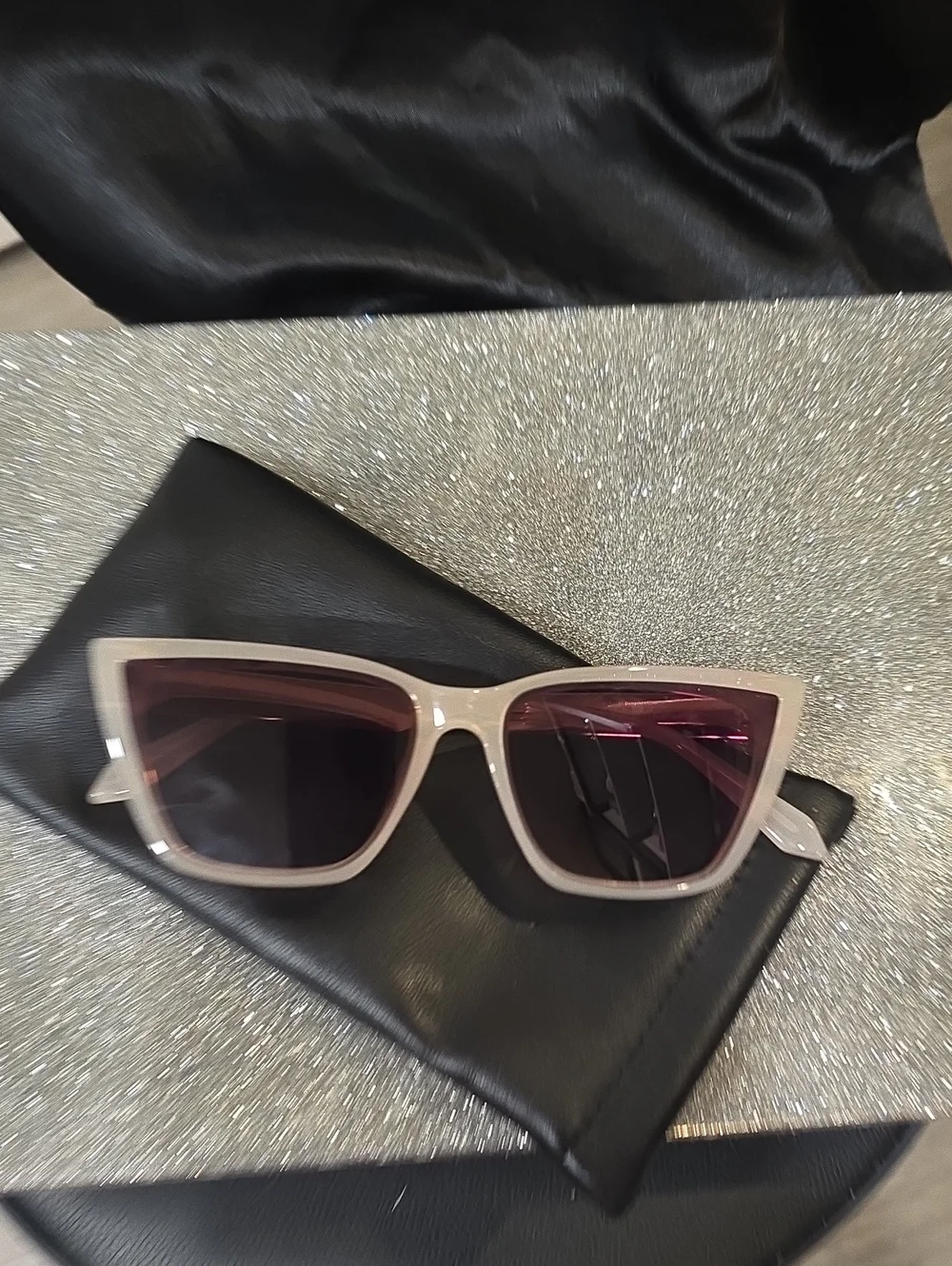 Quay Australia Call The Shots Remixed Cat-Eye Sunglasses- Bone/Brown
